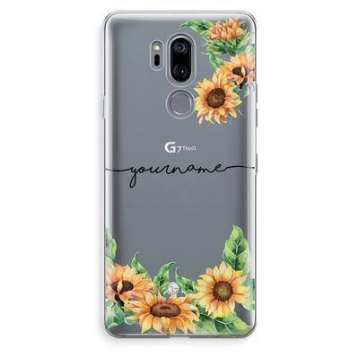 Zonnebloemen: LG G7 Thinq Transparant Hoesje