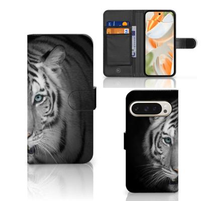 Google Pixel 9 | 9 Pro | Telefoonhoesje | Met pasjeshouder | Tijger