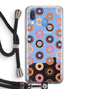 Donuts: Samsung Galaxy A40 Transparant Hoesje met koord