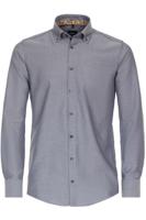 Venti Modern Fit Overhemd blauw, Gestructureerd - thumbnail
