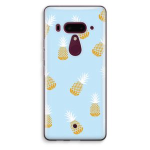 Ananasjes: HTC U12+ Transparant Hoesje