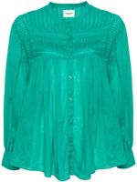 MARANT ÉTOILE blouse Plalia en coton biologique - Vert - thumbnail