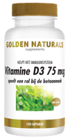 Golden Naturals Vitamine D3 75mcg Capsules