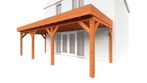 Trendhout Aanbouwveranda Ancona 735x330 cm - plat dak- - Hout- Trendhout