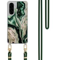 Samsung Galaxy A36 hoesje met groen koord - Green waves Samsung Galaxy A36 hoesje met groen koord - Green waves
