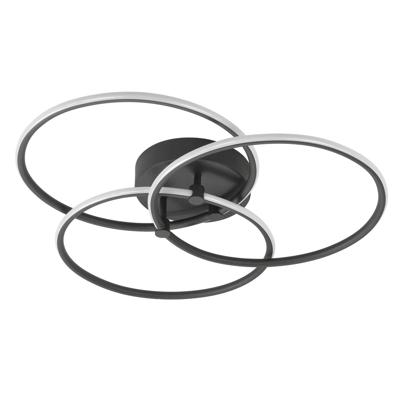 Highlight PlafondlampCircles design zwart Ø 49cm - P6593.01
