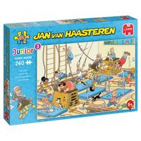 Jumbo Jan van Haasteren Junior Puzzel Apenkooien - 240 stukjes