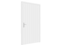 Trendhout Plaatdeur enkel XL - rechtsdraaiend - 120x211,5 cm + kozijn 133,4x218,9 cm - wit (incl. hang en sluitwerk)- - Hout- Trendhout Trendhout Plaatdeur enkel XL - rechtsdraaiend - 120x211,5 cm + kozijn 133,4x218,9 cm - wit (incl. hang en sluitwerk)- - Hout- Trendhout