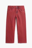 Gewassen effect jeans - RED - 5/6