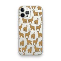 Alpacas: iPhone 12 Pro Transparant Hoesje