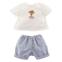 Corolle t-shirt met korte broek kleine ontdekker - 30cm