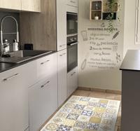 Kalksteen spaanse tegels tapijt