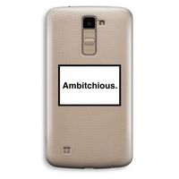 Ambitchious: LG K10 (2016) Transparant Hoesje