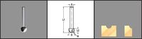 Trasco holprofielfrees HM 8mm R=4.0