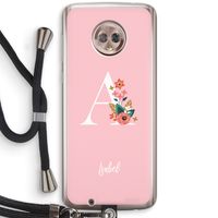 Pink Bouquet: Motorola Moto G6 Transparant Hoesje met koord