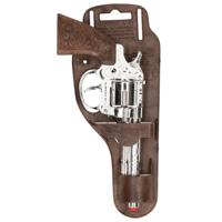 Gonher Cowboy speelgoed revolver - 8 schots - metaal - plaffertjes pistool