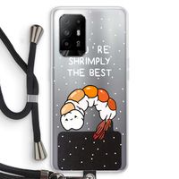 You're Shrimply The Best: Oppo A94 5G Transparant Hoesje met koord