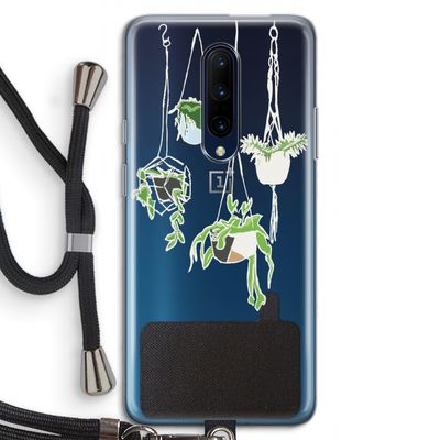 Hang In There: OnePlus 7 Pro Transparant Hoesje met koord