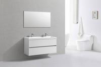 Badmeubel Compact Greeploos 120 Hoogglans Wit