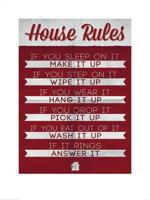 Kunstdruk House Rules 60x80cm