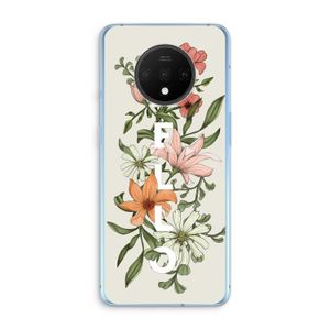 Hello bloemen: OnePlus 7T Transparant Hoesje