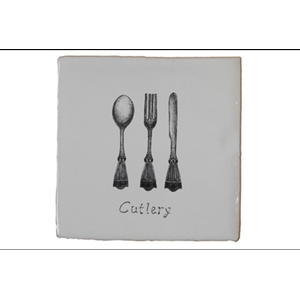 Terre d&apos;Azur Malaga Bone Decor Cutlery 13x13 cm
