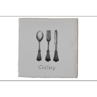 Terre d&apos;Azur Malaga Bone Decor Cutlery 13x13 cm