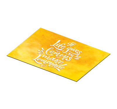 Rechthoekige placemats Als live u citroenen geeft, maak dan limon