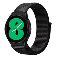 Sport Loop nylon bandje - Zwart gemêleerd - Samsung Galaxy Watch 3 - 45mm - thumbnail