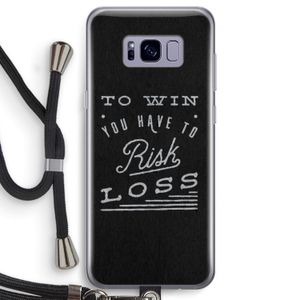 Risk loss: Samsung Galaxy S8 Transparant Hoesje met koord