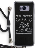 Risk loss: Samsung Galaxy S8 Transparant Hoesje met koord
