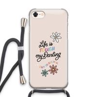 Tough Life: iPhone 7 Transparant Hoesje met koord