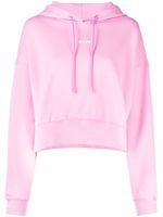 MSGM hoodie à logo imprimé - Rose