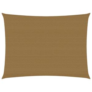 Zonnezeil 160 g/m 3,5x5 m HDPE taupe