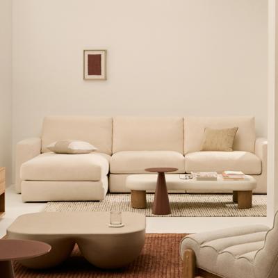 Kave Home 4-zits Loungebank 'Alea' Links, kleur Beige
