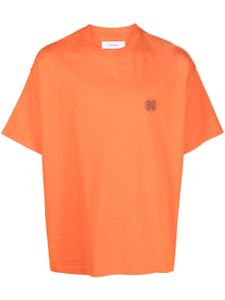 Facetasm t-shirt en coton à détails rayés - Orange