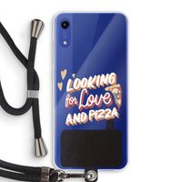 Pizza is the answer: Honor Play 8A Transparant Hoesje met koord