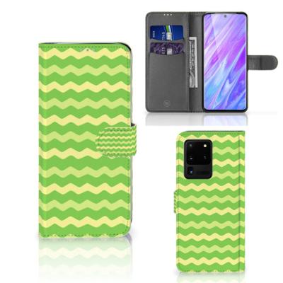 Samsung Galaxy S20 Ultra | Telefoon Hoesje | Waves Green