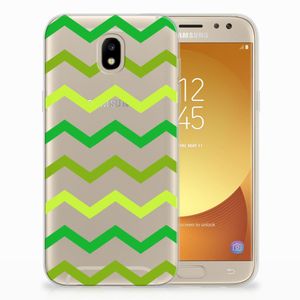 Samsung Galaxy J5 2017 TPU bumper Zigzag Groen