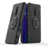 PC + TPU schokbestendige beschermhoes voor VIVO X27 Pro met magnetische ring houder (zwart)