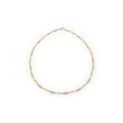 Boccia Titanium 08047.02 Ketting titanium zilver- en goudkleurig 45 cm