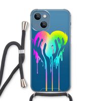 Hold My Heart: iPhone 13 Transparant Hoesje met koord