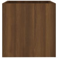 VidaXL Plantenbak 40x40x40 cm bewerkt hout bruineiken