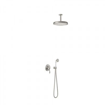 Regendoucheset Tres Clasic Mengkraan Plafondarm Incl. Handdouche RVS Tres