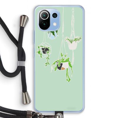 Hang In There: Xiaomi Mi 11 Lite Transparant Hoesje met koord