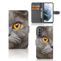 Telefoonhoesje | Met pasjeshouder | Samsung Galaxy S21 FE Britse Korthaar