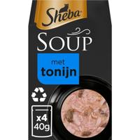 Natvoer voor volwassen katten tonijn 4x40g multipack SHEBA - Sheba