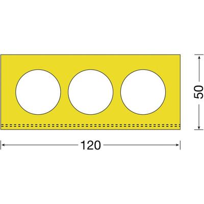 Moravia 422.16.763 Aanrijdbeveiliging Geel (l x b) 1000 mm x 120 mm