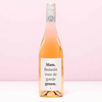 Wijnfles Bedankt voor de goede genen - Rosé (Blush Rosé)