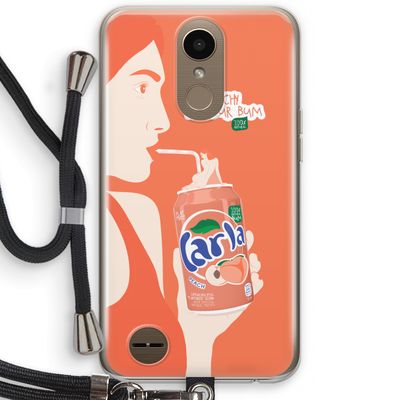 Peach please!: LG K10 (2017) Transparant Hoesje met koord